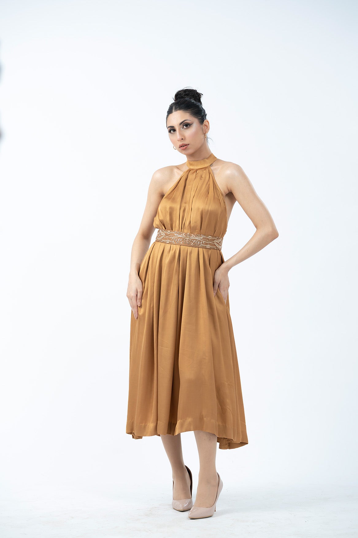 A pleated golden hour